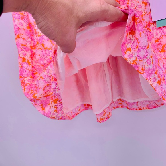 Abound Coral Pink Tarry Floral Mini Skirt Womens Size XS - Picture 5 of 9